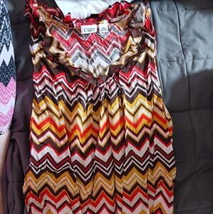 Chevron Dressy Silky Tank